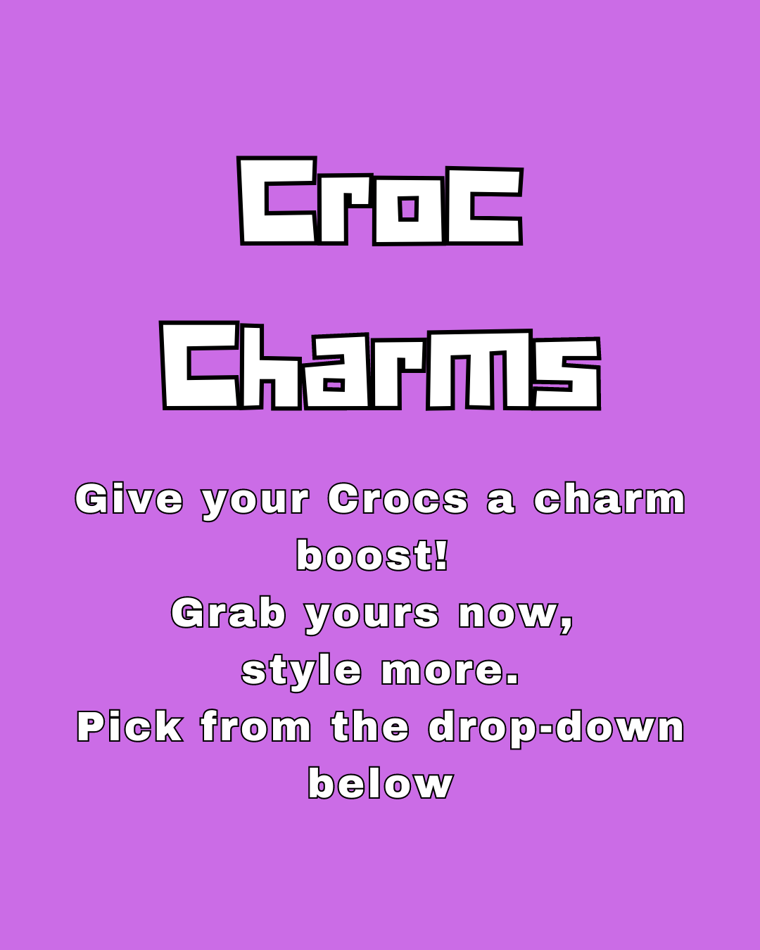 Name Croc Charm 