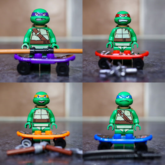 Teen Martial Arts Turtles Characters Set of 4