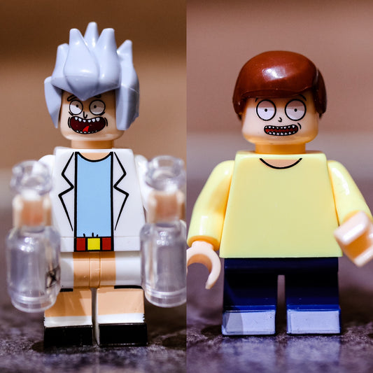 Rick and Mort Cosmic Adventure Characters set of 2