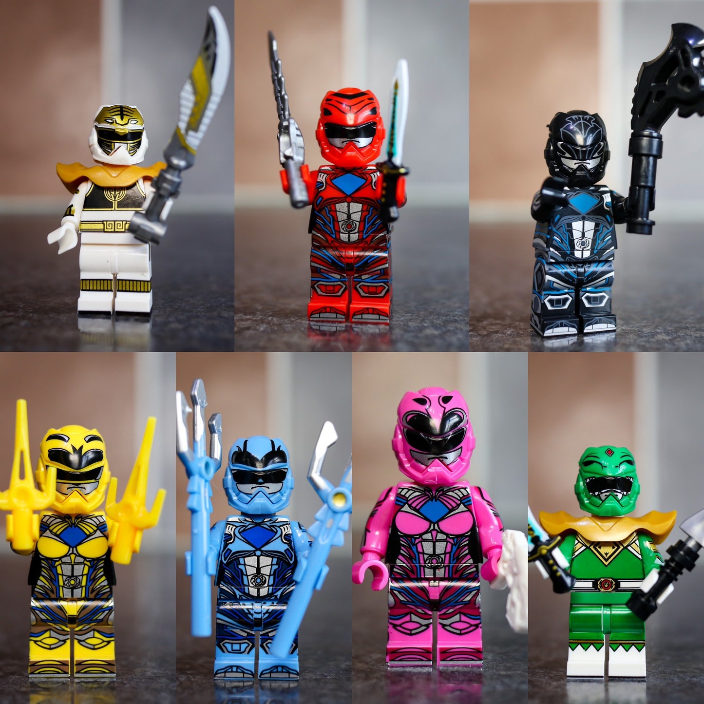 Mighty Morphing Power Heroes set of 7 Figures