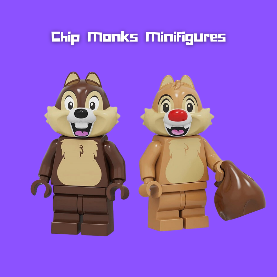 Furry Chip monk Buddies set of 2