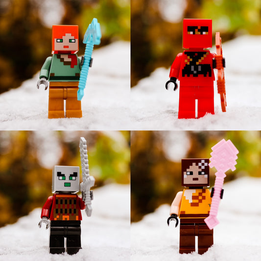 Pixel Mine Characters set of 4 (Set 1)