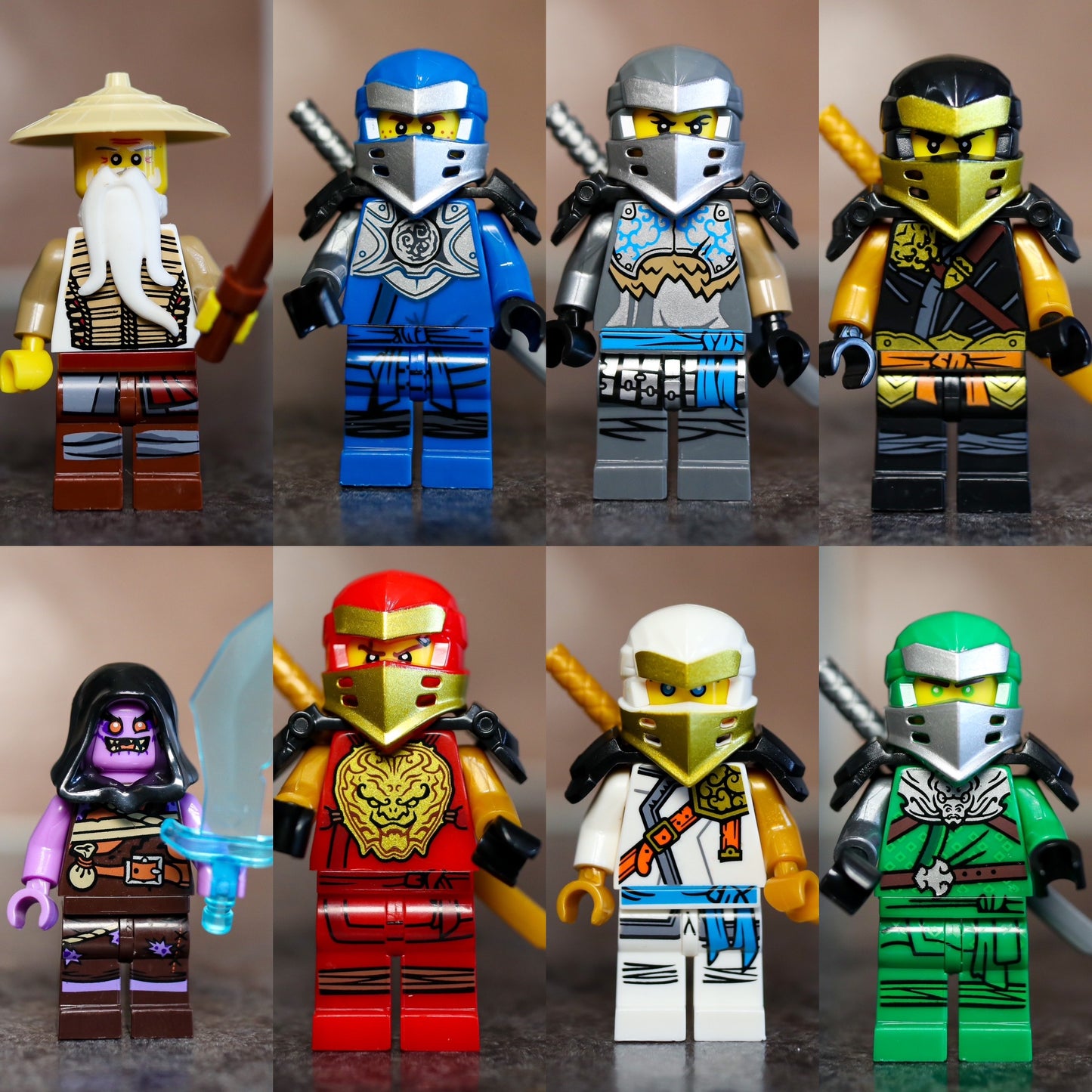 Ninja Characters Set of 8 figures